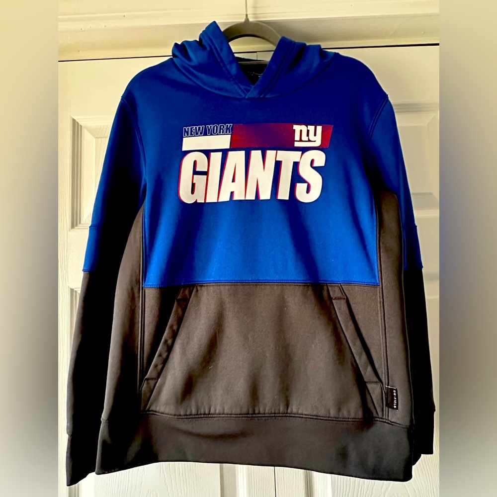 New York Giants Blue and Black Hoodie